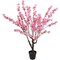 Northlight Peach Blossom Artificial Floral Potted Tree - 4.35" - Pink